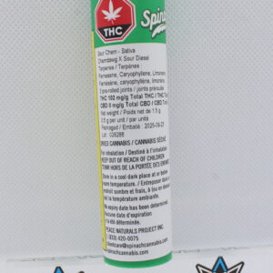 Spinach Sour Chem Pre Rolls 3 x 0.5g - Sativa pre-roll at Elevate Cannabis Co., Edmonton