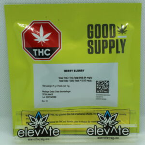 Good Supply Berry Blurry Vape Cart 1g - concentrates at Elevate Cannabis Co., Edmonton