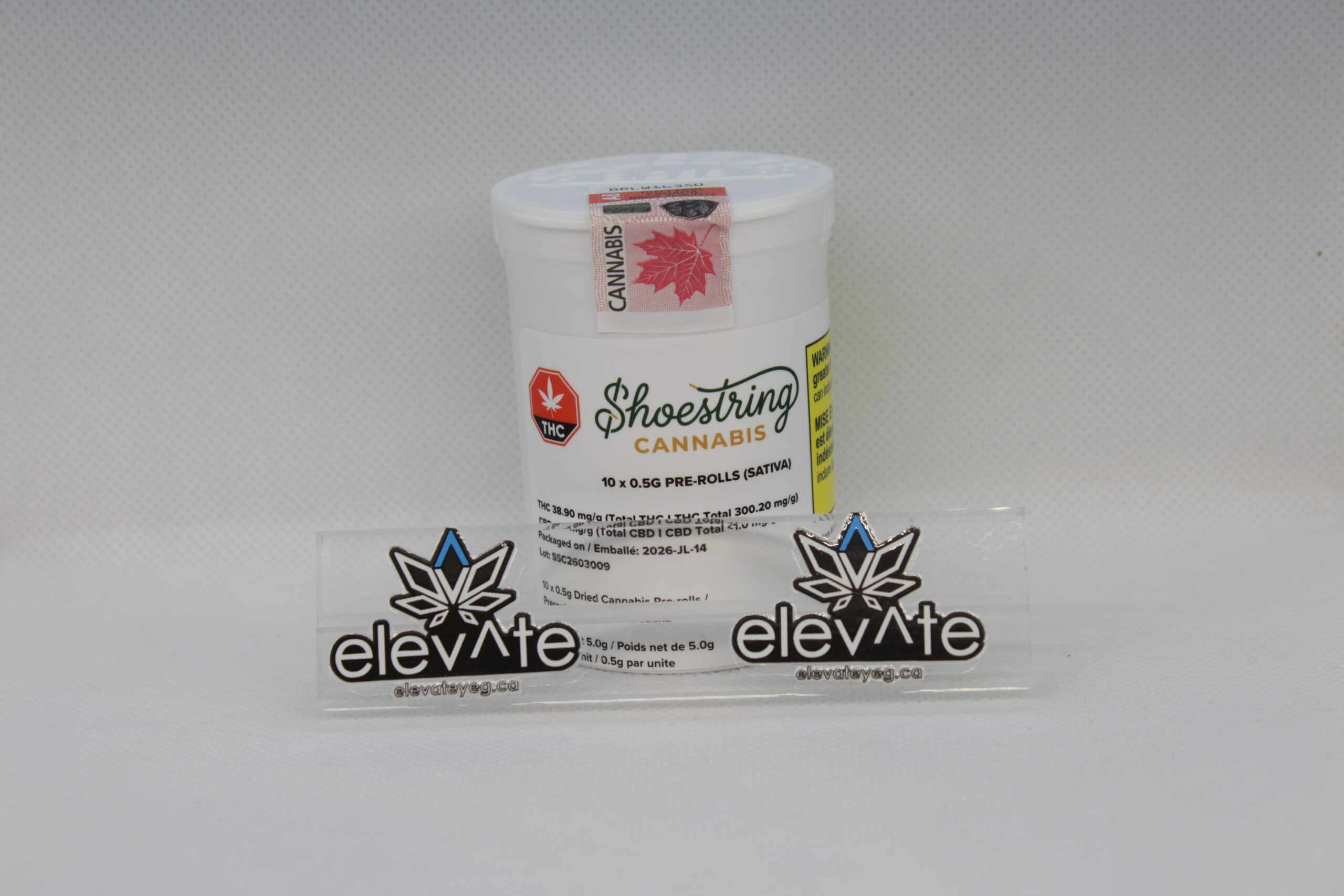Shoestring Cannabis SATIVA Pre Rolls 10 x 0.5g