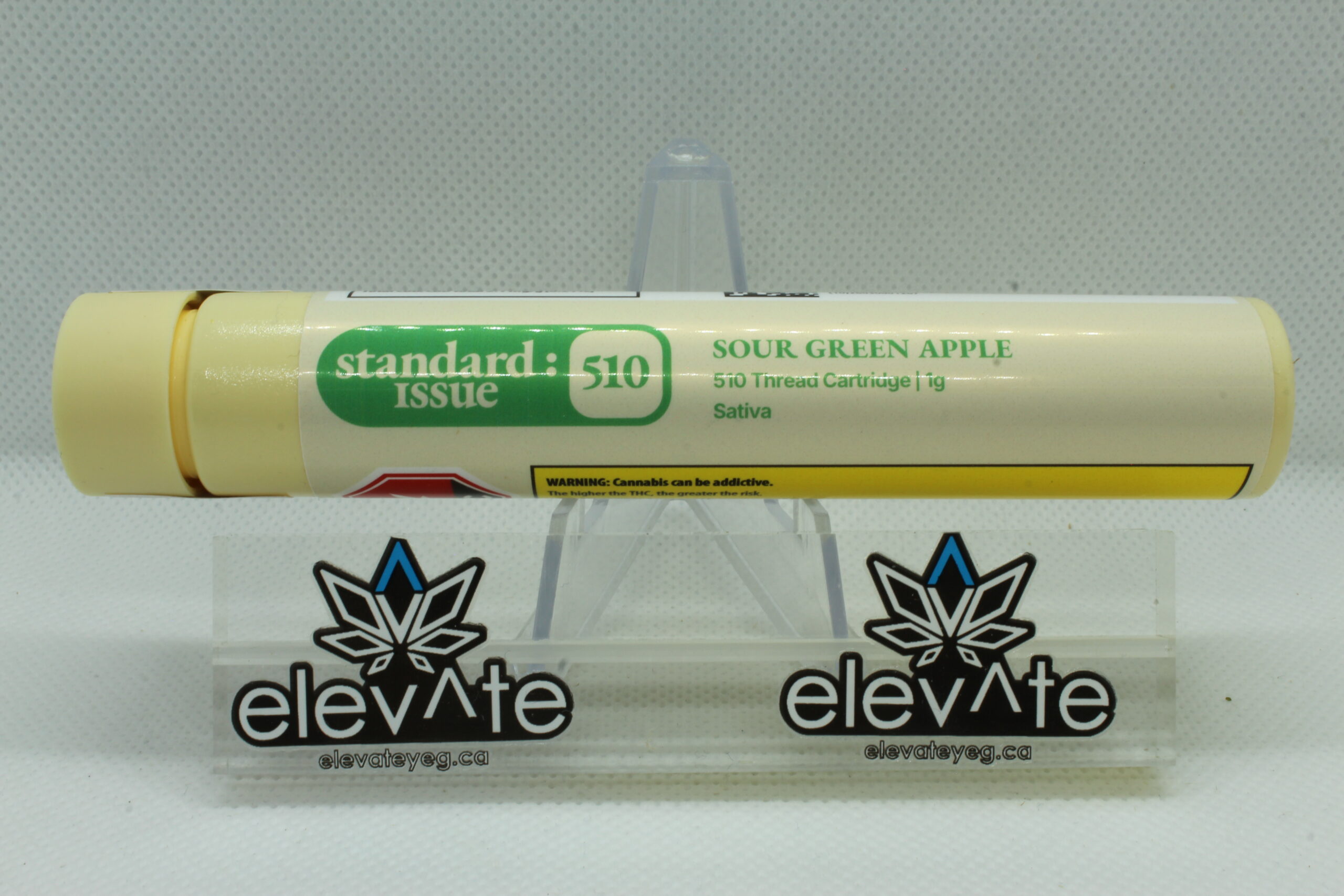 Standard Issue Sour Green Apple Vape Cart 1g - concentrates at Elevate Cannabis Co., Edmonton