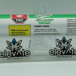 Spinach Fully Charged Cherry Crush Infused Pre Roll 1 x 0.7g - Hybrid pre-roll at Elevate Cannabis Co., Edmonton