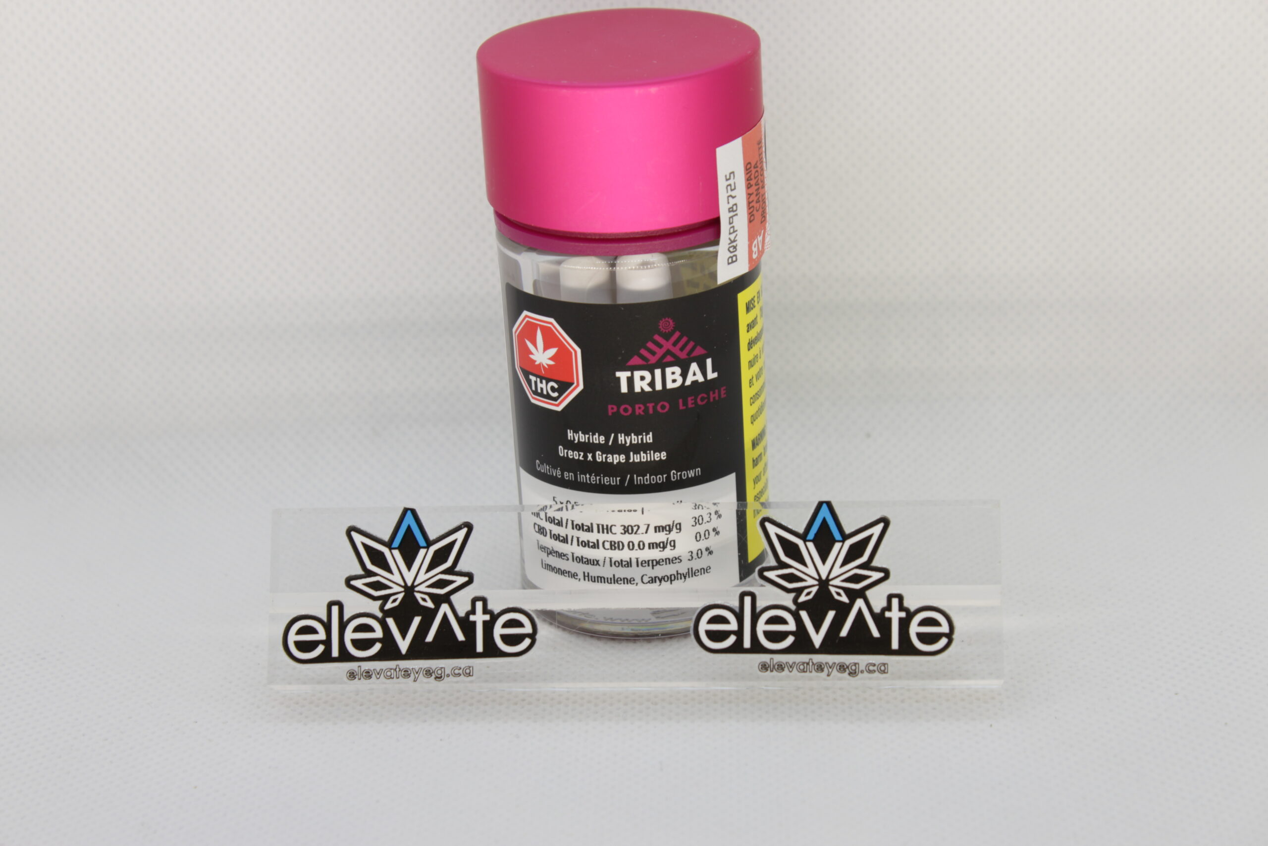Tribal Porto Leche Pre Rolls 5 x 0.5g - Hybrid pre-roll at Elevate Cannabis Co., Edmonton