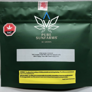Pure Sunfarms Pink Kush 28g - Indica flower at Elevate Cannabis Co., Edmonton