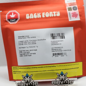 Back Forty Chemzilla 7g - Indica flower at Elevate Cannabis Co., Edmonton