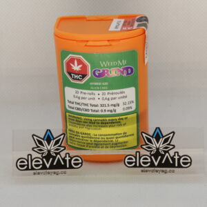 Weed Me Grind HYBRID 420 Pre Rolls 20 x 0.4g - Hybrid pre-roll at Elevate Cannabis Co., Edmonton