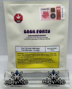 Back Forty Blackberry Breath Liquid Diamonds Vape Cart 0.95g