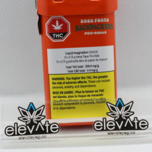 Back Forty Backpackers Liquid Imagination Pre Rolls 10 x 0.75g - Hybrid pre-roll at Elevate Cannabis Co., Edmonton