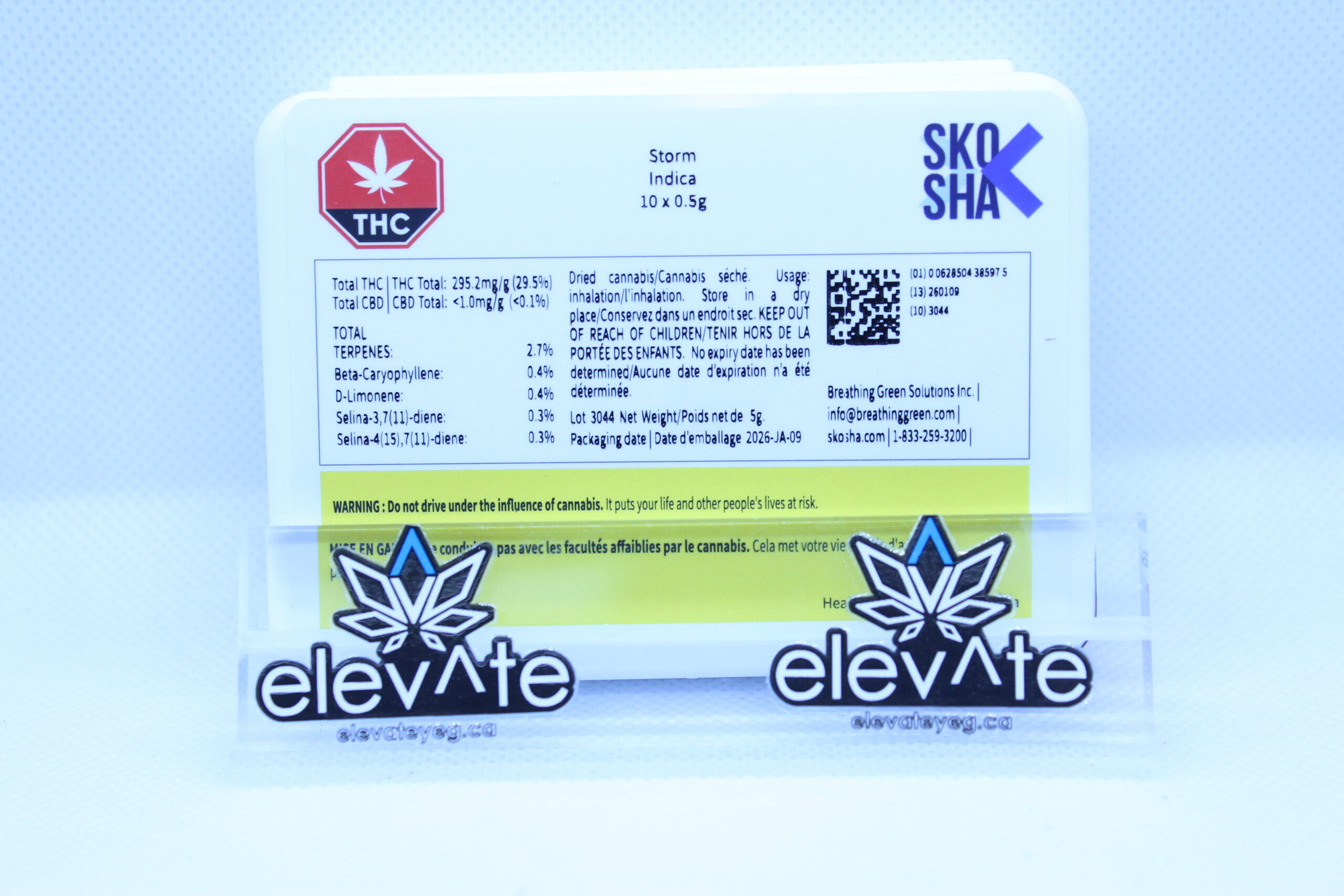 SKOSHA Storm 10 x 0.5g Pre-Rolls - Indica pre-roll at Elevate Cannabis Co., Edmonton
