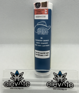 Wild West 96+ Blueberry Bronco Vape Cart 0.95g