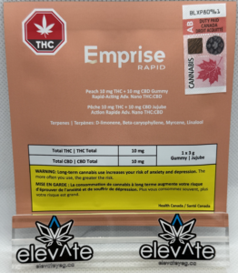 Emprise Rapid Rapid Peach THC:CBD Soft Chew x1
