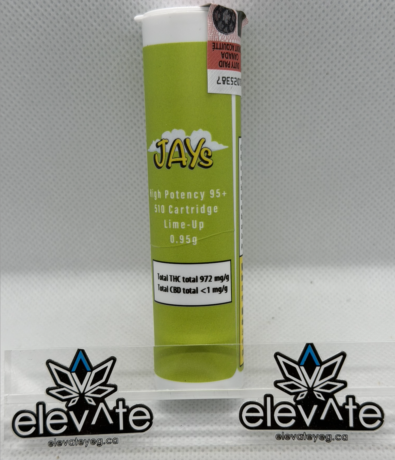 Jay's Lime-Up Vape Cart 0.95g - concentrates at Elevate Cannabis Co., Edmonton