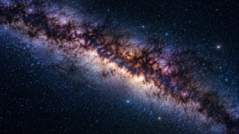 Stargazing in Edmonton this fall: the Milky Way galaxy across a starry night sky